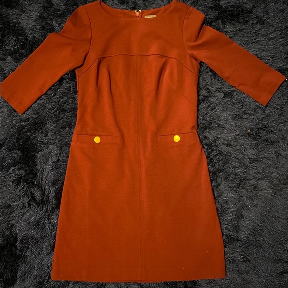 VINCE CAMUTO WINE 3/4 sleeve shift  dress Sz 2 - Picture 5 of 8
